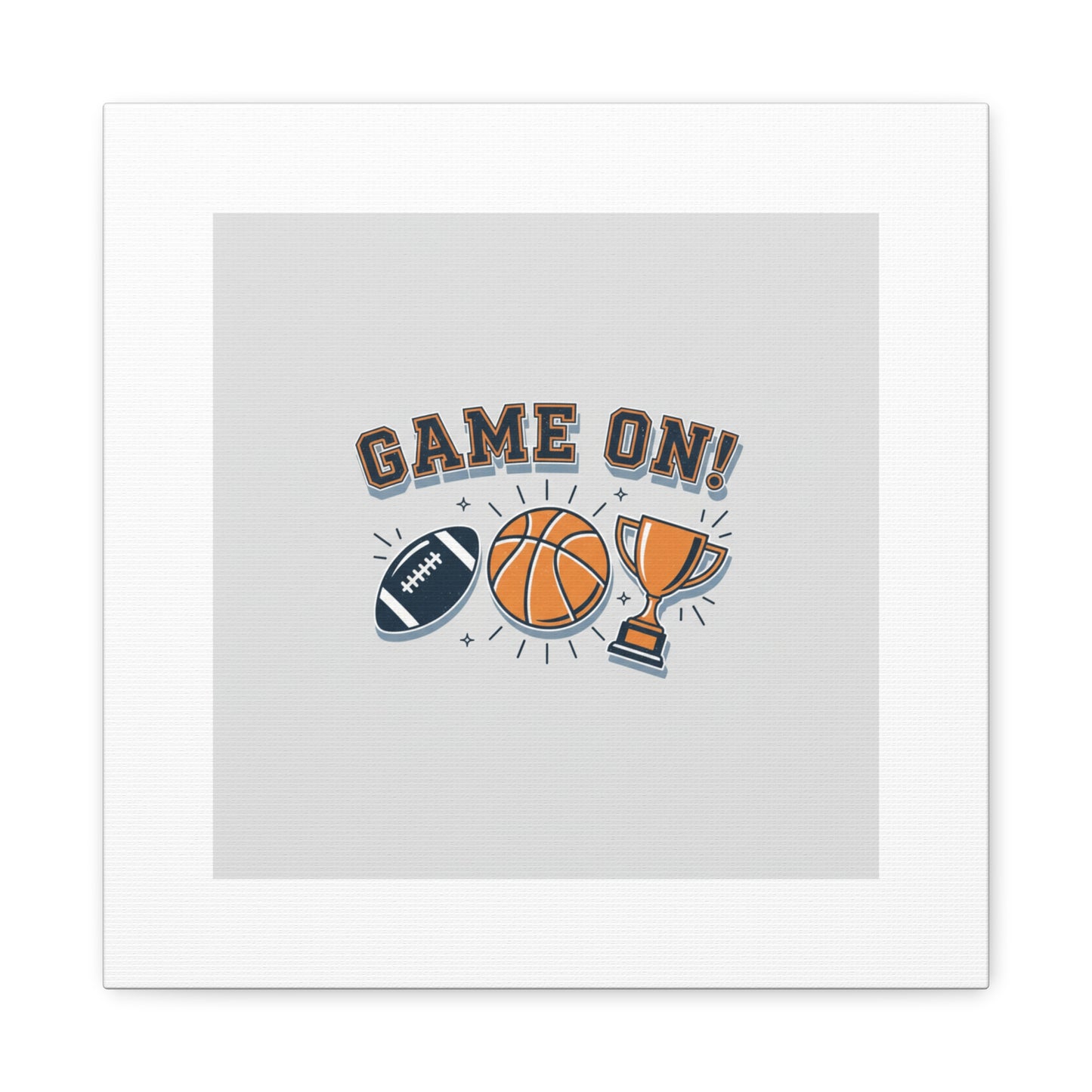 Game On! Matte Canvas, Stretched | Playoff Bracket Poster, Sports Prediction Print