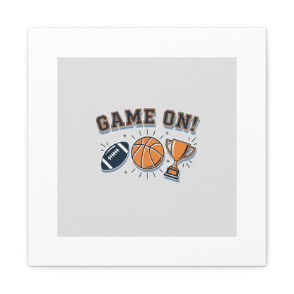 Game On! Matte Canvas, Stretched | Playoff Bracket Poster, Sports Prediction Print