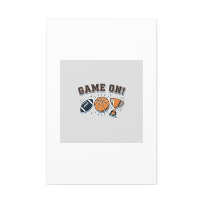 Game On! Matte Canvas, Stretched | Playoff Bracket Poster, Sports Prediction Print
