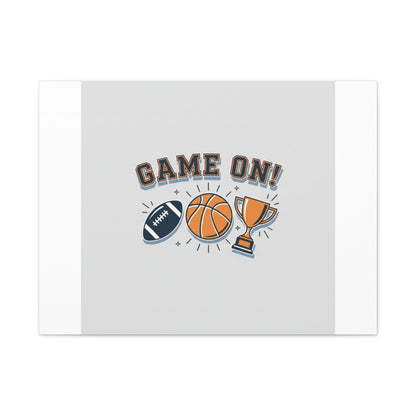 Game On! Matte Canvas, Stretched | Playoff Bracket Poster, Sports Prediction Print