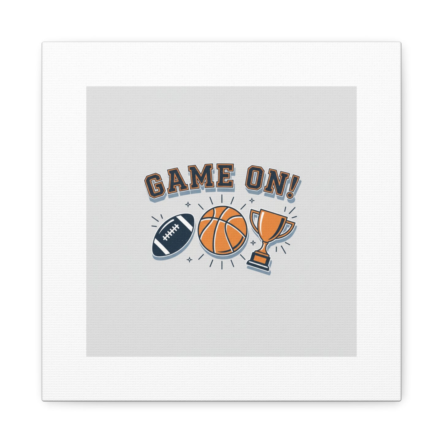 Game On! Matte Canvas, Stretched | Playoff Bracket Poster, Sports Prediction Print